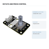Module d'encodeur rotatif à 360 degrés, encodeur incrémental avec bouton poussoir pour projets de contrôle de moteur Arduino