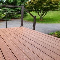 Vente flash de terrasses en WPC, terrasses composites écologiques avec garantie de 25 ans, résistantes aux UV, provenant d'un fabricant chinois