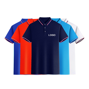 Polo de golf pour homme, taille XL, tissu 100% polyester, uni, manches courtes, polos décontractés avec logo brodé - Product Image 1