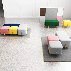 Banc-lit moderne pour salon/lobby, tabouret confortable, banc de salon, pouf, chaise, pouf de salon, tabouret de loisirs - Product Image 6