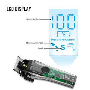 <span class=keywords><strong>2022</strong></span> professionnel intelligent LCD Salon Pro barbier tondeuses sans fil Transparent électrique <span class=keywords><strong>coupe</strong></span> <span class=keywords><strong>de</strong></span> <span class=keywords><strong>cheveux</strong></span> Machine pour homme - Product Image 6