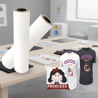 Lámina de PET Recubierta de Doble Cara Tamaño A3, Despegue Instantáneo, Tinta de Transferencia de Calor por Inyección de Tinta, Hoja para Impresora DTF para Camisetas Negras
