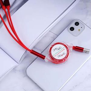 Promotion Retractable Multipurpose Charging 3 in 1 <b>Usb</b> <b>Cable</b> Custom Logo - Product Image 6