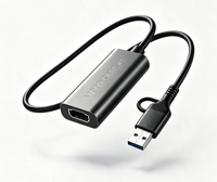 Tarjeta de Captura de Video HDM1 a USB 3.0 con Certificación CE FCC RoHS, Cero Latencia, UVC, Sin Controladores, para Creación de Contenido, OBS, Twitch