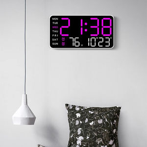Borderless <b>Electronic</b> Clock Multifunctional Hanging and Dual-use Clock Simple Digital Clock Display Living Room Hanging Clock - Product Image 5