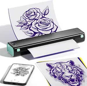 Mini Printer Phomemo M08f Tattoo Stencil A4 Thermische Draagbare Printer Android & Ios Document Compacte Mobiele Printer A4