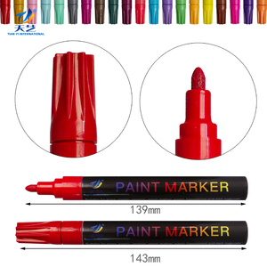 Marcadores de Pintura Permanentes de Secado Rápido, 12 Colores a Base de Aceite, Resistentes al Agua <span class=keywords><strong>para</strong></span> <span class=keywords><strong>Pintar</strong></span> en Roca y Cerámica - Product Image 2