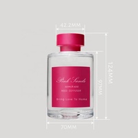 Ensemble cadeau diffuseur à bâtonnets 250 ml avec étiquette personnalisée, bouteille en verre vide, emballage de luxe sur mesure avec couvercle à vis – Vente en gros