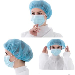 Bonnet de douche spatial non tissé à couverture complète jetable Kart Racing <span class=keywords><strong>Pirate</strong></span> Hood Isolation Protection Prévenir la perte de cheveux - Product Image 5