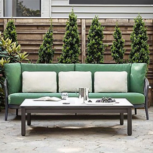 <span class=keywords><strong>Set</strong></span> <span class=keywords><strong>da</strong></span> <span class=keywords><strong>Giardino</strong></span> in Rattan Resistente per Esterni con Telaio in Alluminio - Divano, Sedia e Tavolino Impermeabili ed Ecologici per Uso in Cortile - Product Image 3