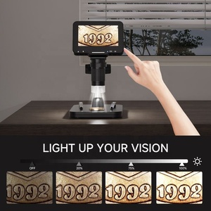 <span class=keywords><strong>Microscope</strong></span> numérique stéréo avec écran IPS HD de 4,3 pouces, 500/1000X, portable, carte 32 Go, caméra d'inspection, loupe de mesure, vidéo 1080P, LED - Product Image 4