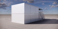 Construire rapidement un atelier de réparation de voitures en conteneur modulaire préfabriqué portable