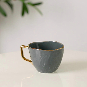 Turco moderno stile elegante oro cerchio decorazione smaltato personalizzato <span class=keywords><strong>porcellana</strong></span> <span class=keywords><strong>colazione</strong></span> cena <span class=keywords><strong>set</strong></span> - Product Image 3