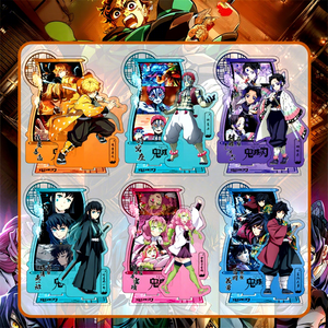 16 Estilos de Figuras de Kanroji <span class=keywords><strong>Mitsuri</strong></span>, Uzui Tengen, Kochou Shinobu, Anime, Acrílico, Soporte de Exhibición, Modelo de Escritorio, Regalo, Adorno - Product Image 1