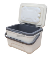 Petite glacière thermique portable pour le déjeuner et les pique-niques, glacière de camping 7qt 6L en matériau PE pour aliments, vin et canettes
