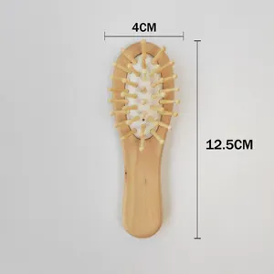 Biyobozunur saç ürünleri sağlık derisi Detangling saç combs masaj tarak ahşap bambu Hairbrush