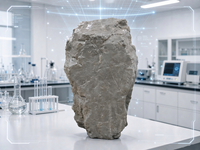 Matière première de mullite à haute réfractarité (1770°C-2000°C) 55-65% phase mullite Al2O3 41-51% SiO2 47-55% Briques réfractaires pour