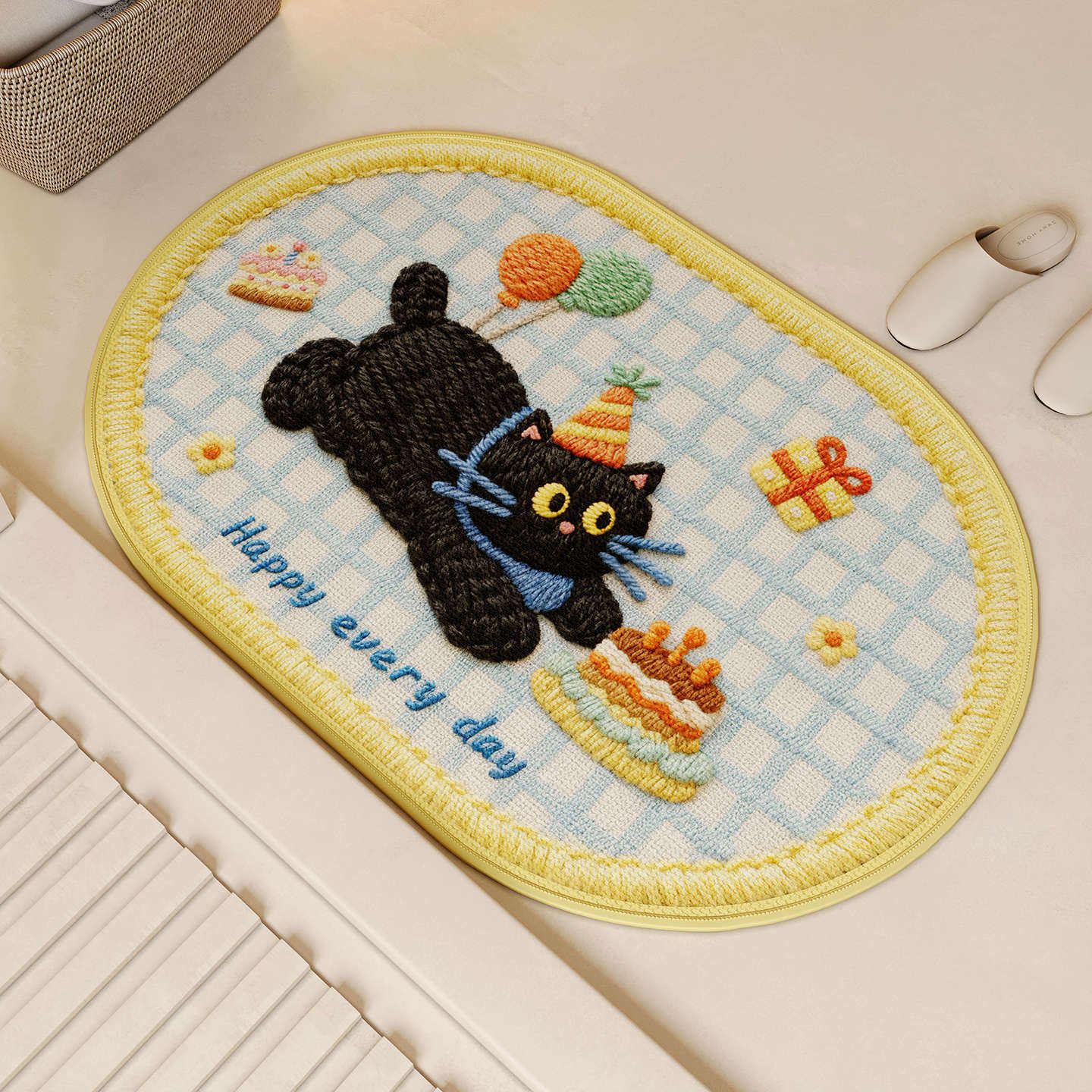 Carnaval de broderie de chien - Ovale