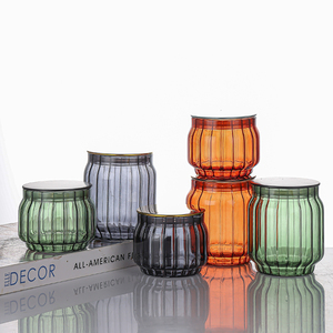 Nouveau design <span class=keywords><strong>de</strong></span> bocal à bougie vide personnalisé <span class=keywords><strong>de</strong></span> luxe <span class=keywords><strong>en</strong></span> forme <span class=keywords><strong>de</strong></span> citrouille porte-bougies <span class=keywords><strong>en</strong></span> verre à haute teneur <span class=keywords><strong>en</strong></span> borosilicate avec boîte - Product Image 4