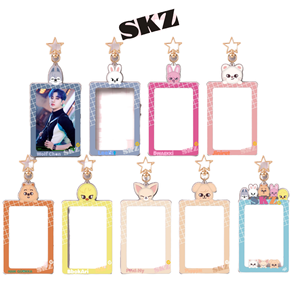 Llavero con Soporte para Fototarjetas Acrílicas de <span class=keywords><strong>Stray</strong></span> Kids SK, Regalo Metálico Kpop para Fans, para Llaves - Product Image 1