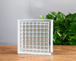 Blocs de verre givré creux modernes JING HUA 190x190x80mm pour cloisons de construction, résistants au feu, pour salons et extérieurs - Product Image 5