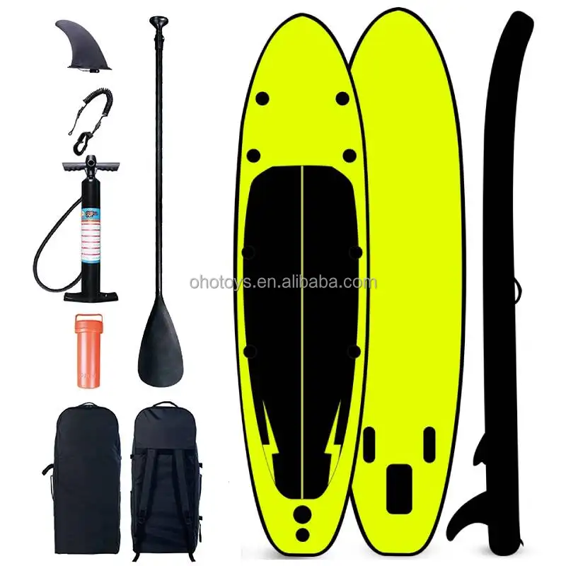 Fun Water Infla table Stand Up Paddle Board Allround Soft Top Kajak Blow Up Benutzer definierte 10ft Angeln Stand Up Windsup Yoga Set