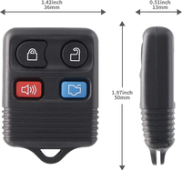 Untuk Remote Mobil Ford Keyless Smart Key untuk Edge Escape Explorer Windstar 4 Tombol 315MHZ Aksesori Kendaraan