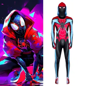 Halloween costume Children's onesie head suit Miles Adult male Gwen Spider-Man tights