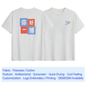 Vente en gros T-shirts sérigraphiés personnalisés pour hommes Cadeau promotionnel en coton EcoDye OEM Impression personnalisée T-shirt de travail de marque d'entreprise - Product Image 2