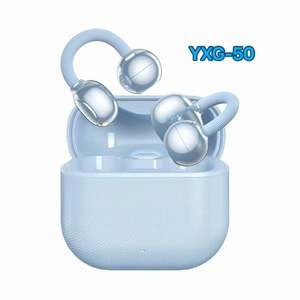 หูฟังไร้สายแบบหนีบ TWS พร้อมระบบตัดเสียงรบกวน ENC ไฟ LED แสดงสถานะแบตเตอรี่ หูฟังสำหรับเล่นเกมส์และกีฬา ความหน่วงต่ำ - Product Image 1