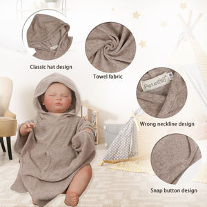 Kangaroo Pocket Cartoon <strong>Children's</strong> Hooded Beach <strong>Towel</strong> Baby <strong>Swimming</strong> <strong>Towel</strong> Cape V-neck <strong>Children's</strong> Clothing Set - Product Image 2
