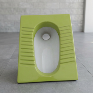 WC à la turque en céramique vert bon marché, design Orissa, sanitaires indiens - Product Image 5