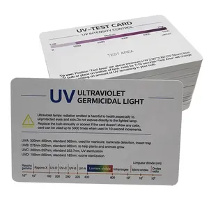 カスタマイズされた高品質PVC名刺ビーチUVセンサー色変更ストレステストカード