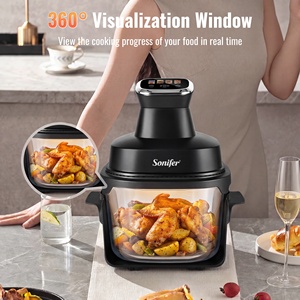Sonifer SF-1049 Friteuse à <span class=keywords><strong>air</strong></span> multifonctionnelle antiadhésive à chauffage rapide avec arrêt automatique pour les fêtes en famille - Product Image 6