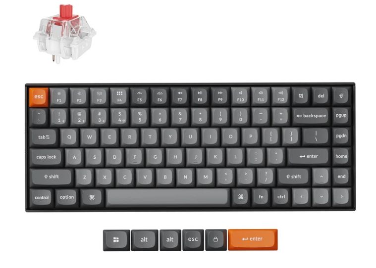 Interrupteur rouge superbe de Keychron