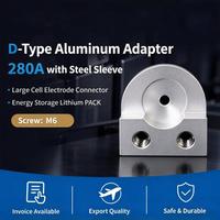 Adaptateur en aluminium de type D, aluminium pur, connecteur de borne à courant élevé 280A pour borne de poteau de grande taille