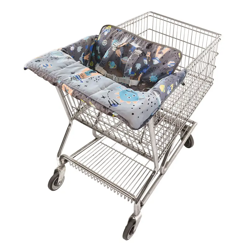 Housse de chariot de supermarché pour bébé, housse de chaise haute universelle à motif de Carton