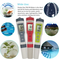 Testeur TDS/PH/TDS/EC/température numérique, analyseur professionnel avec moniteur pour la qualité de l'eau, les piscines, les Aquariums