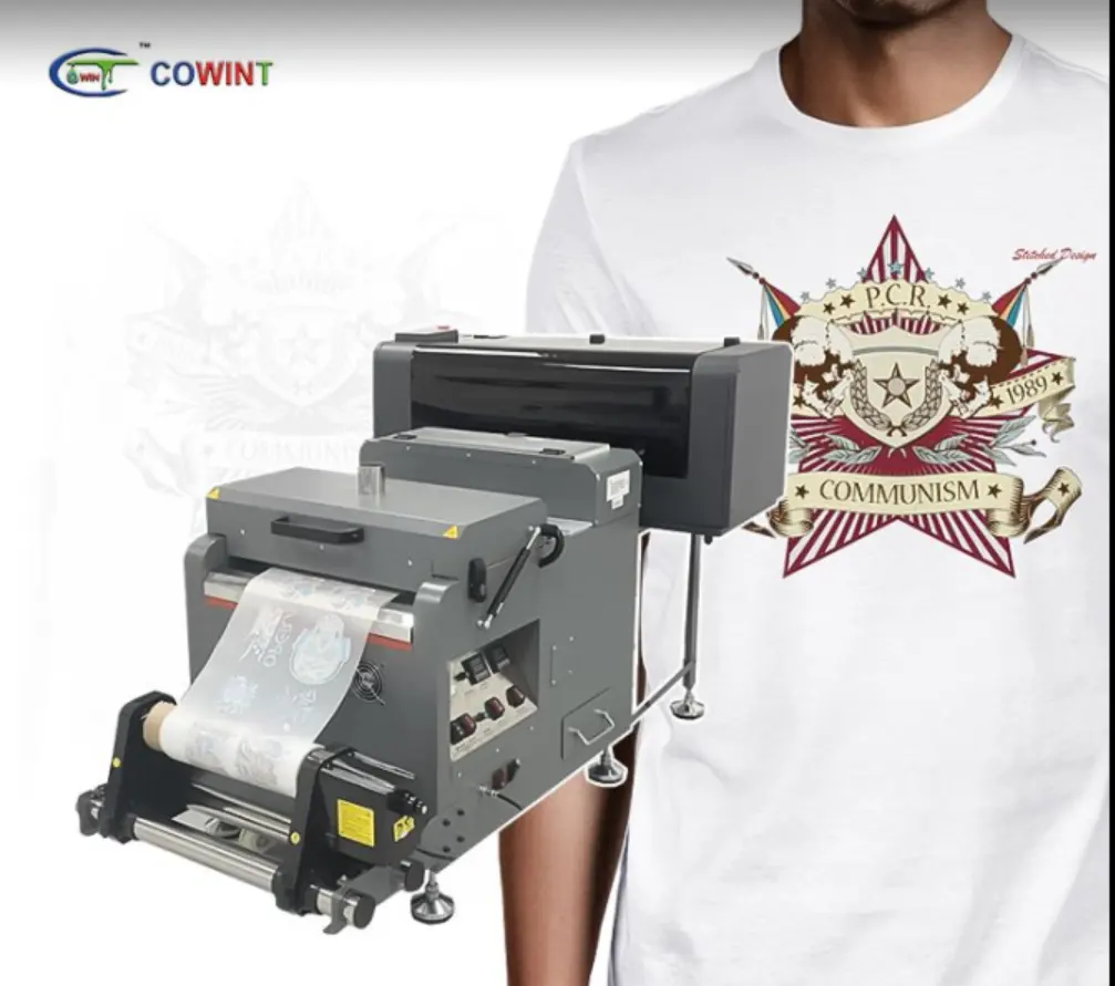 Cowint – imprimante d'étiquettes autocollantes pour tissu A3, machine de sérigraphie, date à jet d'encre pour machine à textiles et t-shirts