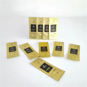 Custom Tea Sachets Honey Sachets Digital Printing Laminated Plastic Packaging Bags Mylar Bags Food Grade Materials