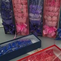 Vente chaude 18 pièces savon artificiel Rose fleur Bouquet en forme de carré pour la saint-valentin Thanksgiving fête des mères cadeau d'anniversaire