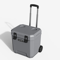 Grande glacière de 24L Boîte isotherme dure professionnelle moderne Boîte isotherme de coffre à glace Vente à chaud Portable pour l'extérieur