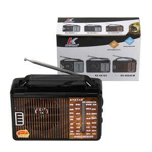 วิทยุ <span class=keywords><strong>KNSTAR</strong></span> รุ่นคลาสสิค สีไม้  แบบพกพา 4 ย่านความถี่ AM/FM/SW1-2 ใช้ไฟ AC/DC สไตล์วินเทจ พร้อมลำโพงในตัว - Product Image 1