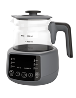Vente chaude 1.2L électrique bébé formule bouilloire plus chaud grande capacité verre cruche bébé chauffe-eau Top vente bébé chauffe-biberon
