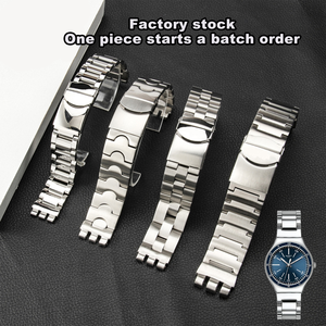 <span class=keywords><strong>Bracelet</strong></span> <span class=keywords><strong>de</strong></span> <span class=keywords><strong>montre</strong></span> intelligent Swatch pour homme, en acier inoxydable massif, concave-convexe, grand format - Product Image 3