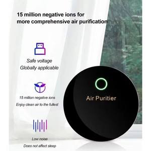 Purificateur d'air pour voiture Générateur d'ions négatifs Elément de filtration pour l'élimination des odeurs de poussière de fumée pour véhicule domestique Désodorisant électronique USB - Product Image 3