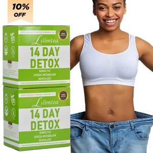 Té Adelgazante Orgánico Sin Gluten de 14 Días de Chinaherbs, Té Verde para Quemar Grasa y Abdomen Plano para Adultos en Caja - Product Image 1