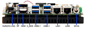 Placa Base Industrial sin Ventilador X86 de 8.ª Generación I7/i5/i3, LAN Dual, 12-24V LVDS/EDP, DDR4, Placa Base Integrada Intel Core I7 P - Product Image 2