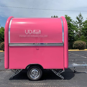 मोबाइल रसोई फूड की दुकान हॉट डॉग धक्का गाड़ी ट्राली Tacos Gelato ट्रक का रस दूध छोटे खाद्य ट्रेलर - Product Image 4