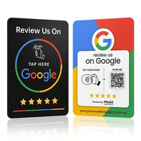 Support de table en acrylique personnalisé avec logo, NFC et QR Code pour avis Google – Affichage de comptoir pour restaurants et salons